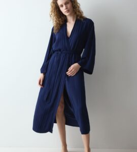 Amourette Jacquard Long Robe
