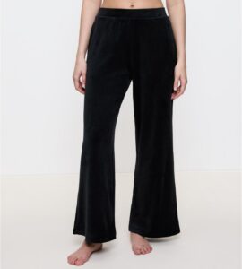 Sensual Velour Wide Leg Trousers 01